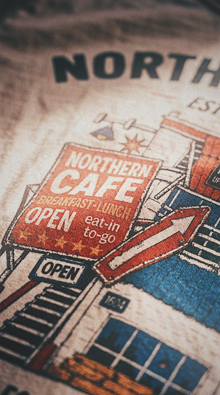 Northern Cafe T-shirt  (Summer Edition) — Drop 003